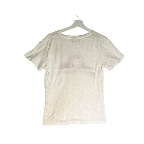 Have A BANNER DAY Sz M Off White Mountain Sun Embroidered 100% Cotton Top Tee - Picture 2 of 6